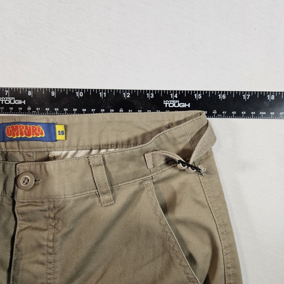 Empyre Jeans Relax Double Knee Bubble Skate Men's 28 Tan Cargo Pocket  Y2K - Picture 6 of 7